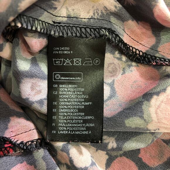 Divided by H&M Women's spaghetti strap summer floral top blouse SIZE 6 - Picture 6 of 6